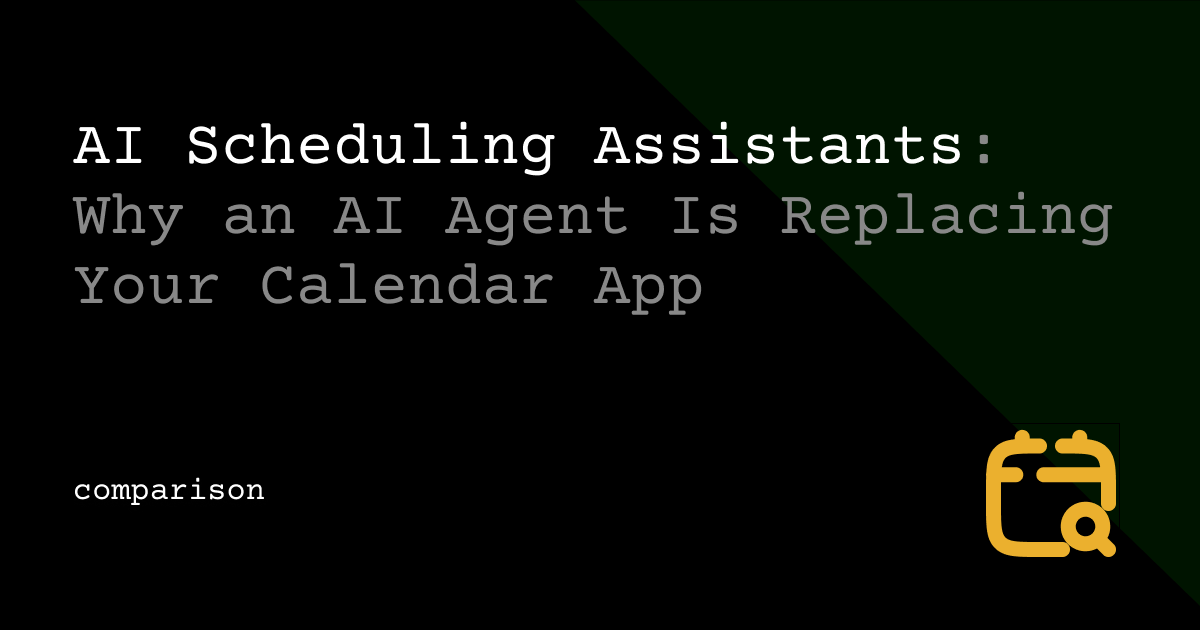 AI Scheduling Assistant: An Agent That Actually Emails People Back for You